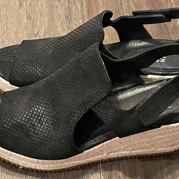 Eileen Fisher Wilda Slingback Espadrille Platform Wedge Sandal Women 8.5 - Picture 4 of 7